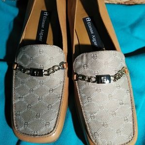 Etienne Aigner Keally 6M Slip on Leather Loafers